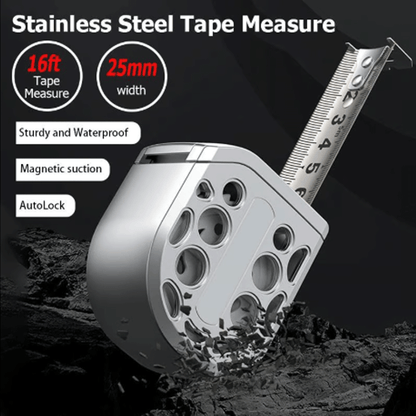 Stainless Steel Measuring tape With Magnetic AutoLock Waterproof Portable Ruler