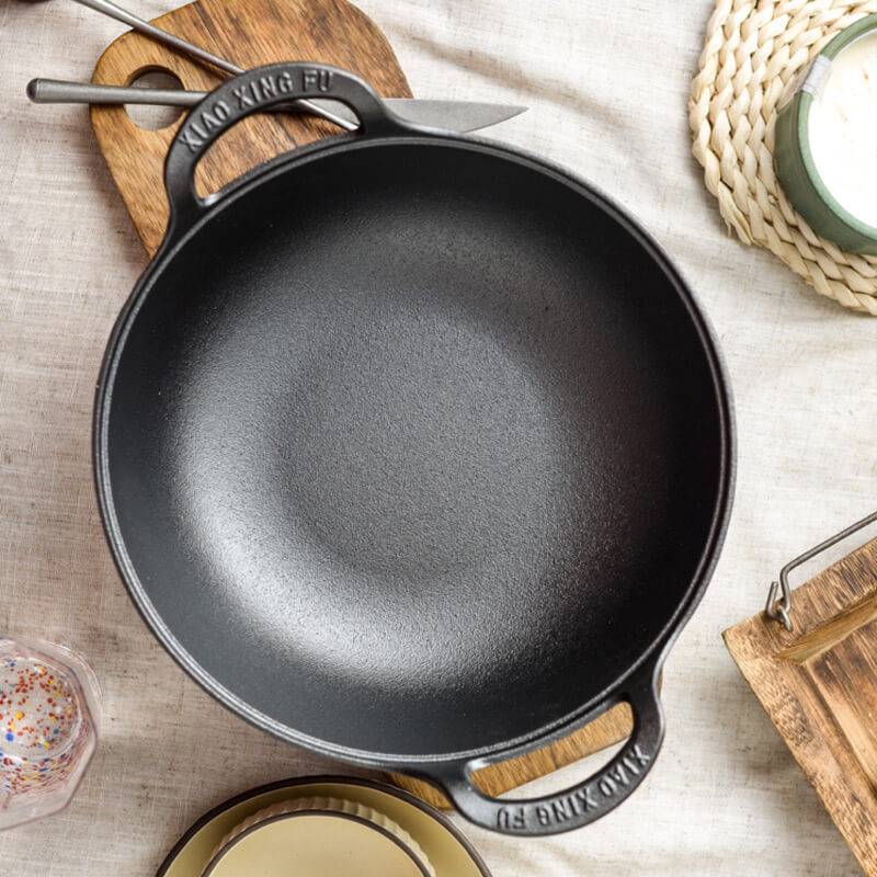 🔥Uncoated Thick Iron Pot