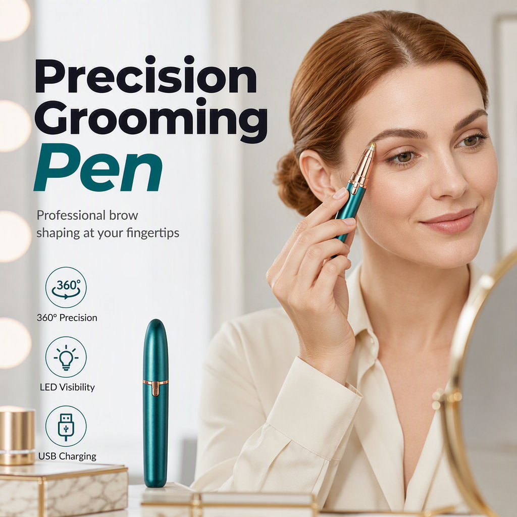 🔥Buy 2 Get 1 Free✨ Precision Brow Trimmer Pen – LED Light Electric Eyebrow Shaper For Effortless Grooming