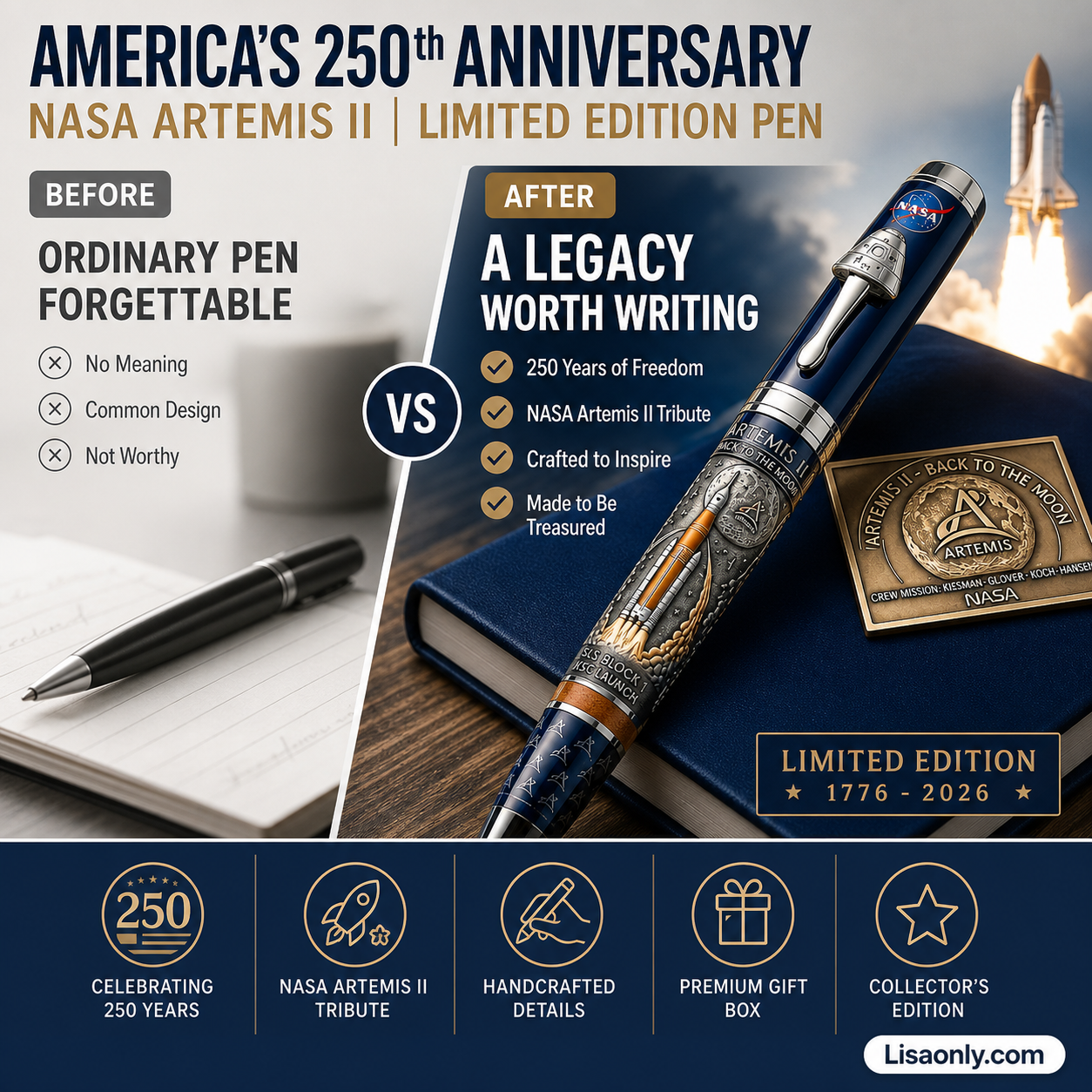 🔥Only 2,500 Exist. Yours Could Be #1.🔥250th U.S. Anniversary Pen