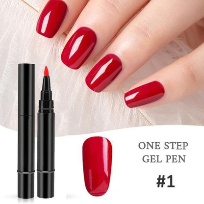 💅⭐Limited Time Buy 1 Get 1 Free! ✨One Step Nail Gel Pen🎨Free handheld mini UV nail lamp💡