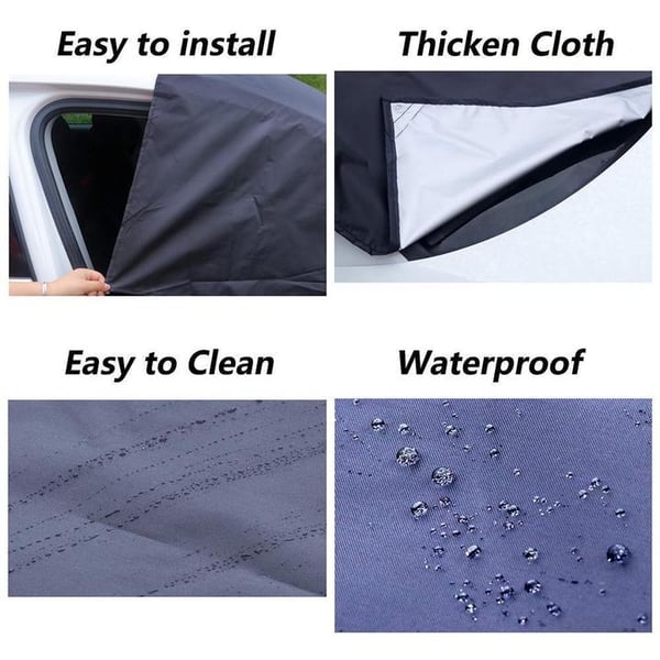 📢📢50% OFF !! ⏰Windshield Anti-Snow & Anti-Frost Cover with Mirror Protection – Ready-to-Drive in Any Weather!