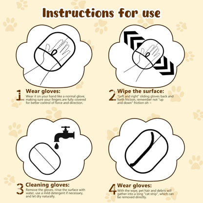 🐾 50% OFF! ✨ Pet Hair Remover Gloves – Double-Sided Silicone Bristles, Ergonomic Non-Slip Fit & Washable Reusable – Remove Fur from Sofas, Clothes & Carpets in Seconds 🧤