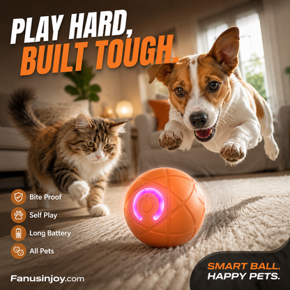 🐱🐶Let the little pets no longer feel lonely-Auto Bouncing Smart Pet Ball