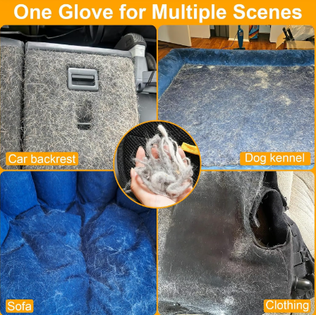 🐾 50% OFF! ✨ Pet Hair Remover Gloves – Double-Sided Silicone Bristles, Ergonomic Non-Slip Fit & Washable Reusable – Remove Fur from Sofas, Clothes & Carpets in Seconds 🧤