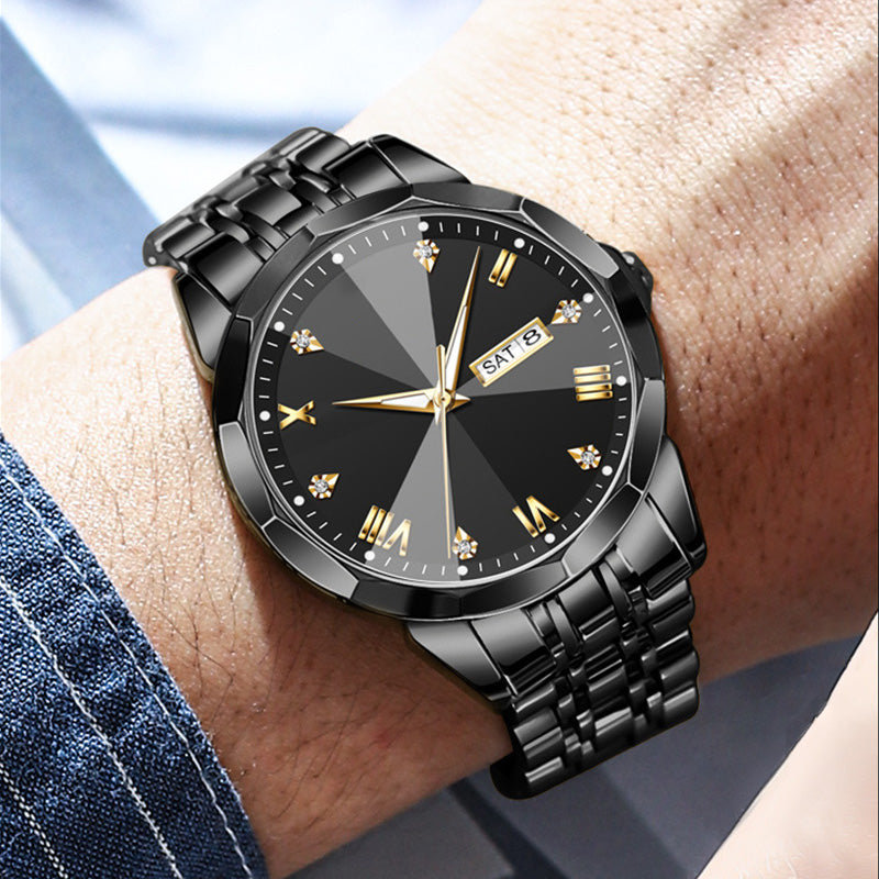 ⏳FLASH SALE! 50% OFF! 🔥Men's Business Fashion Dual Calendar Quartz Watch