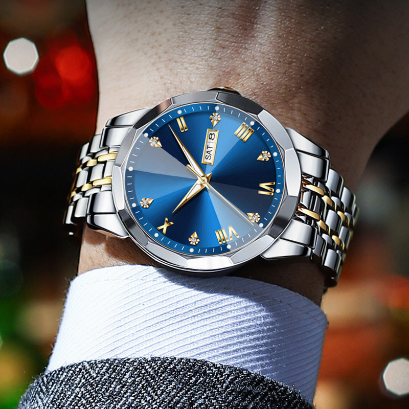 ⏳FLASH SALE! 50% OFF! 🔥Men's Business Fashion Dual Calendar Quartz Watch