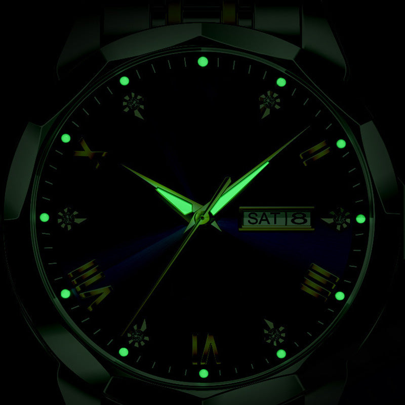 ⏳FLASH SALE! 50% OFF! 🔥Men's Business Fashion Dual Calendar Quartz Watch