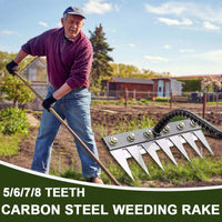 5/6/7/8 Teeth Carbon Steel Garden Weeding Rake（50% OFF）