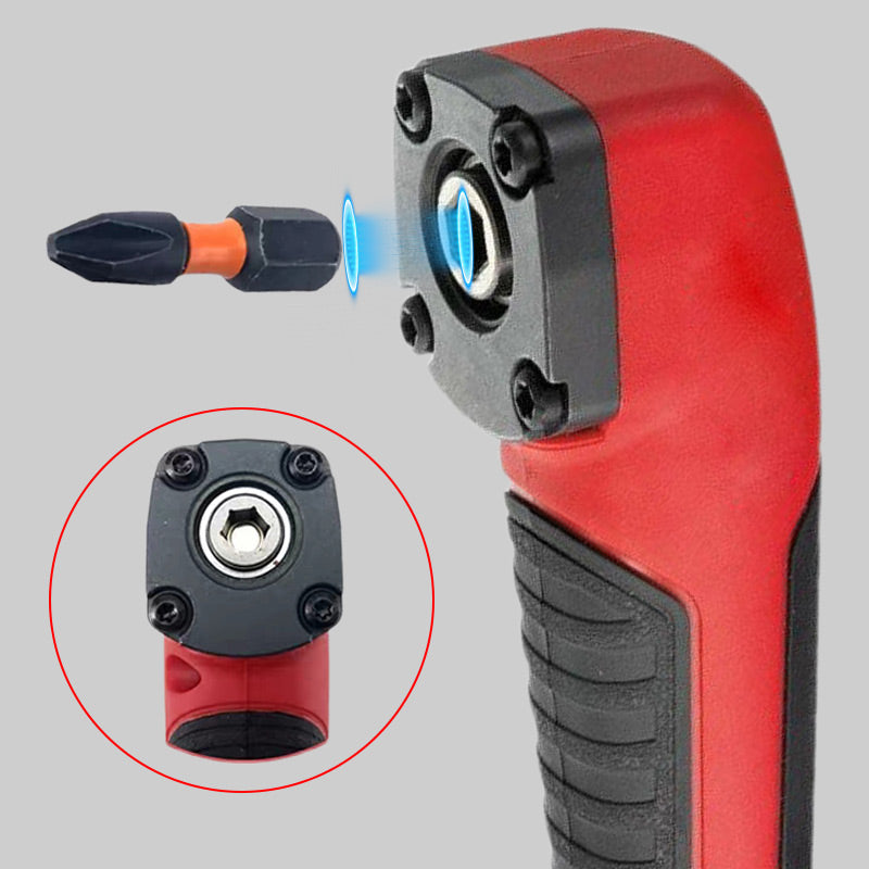 🔧 Right Angle Screwdriver Adapter – Ultra-Slim 90° Drill Attachment for Tight Spaces