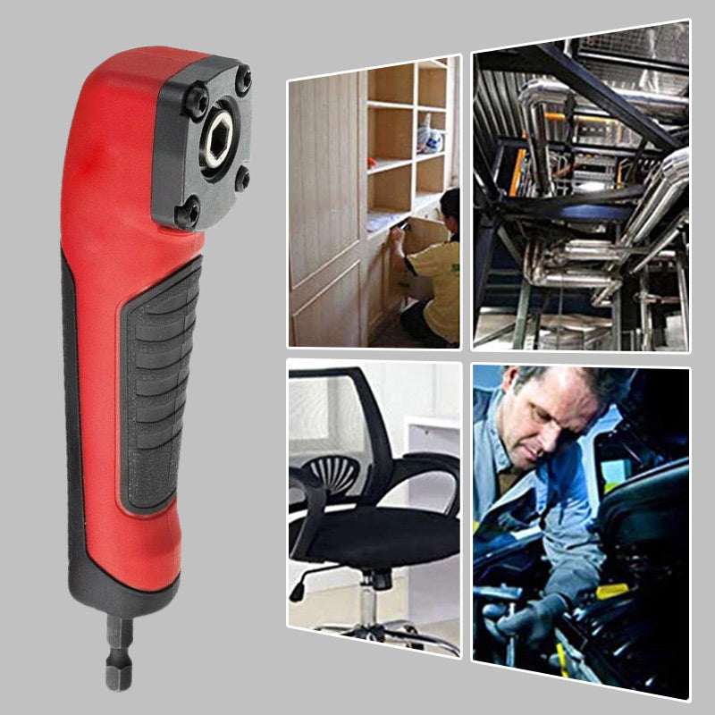 🔧 Right Angle Screwdriver Adapter – Ultra-Slim 90° Drill Attachment for Tight Spaces