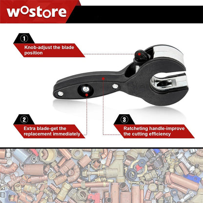 🔥2026 New Upgrade ＆ Hot Sale ＆ 50％ Off🔥 3‑Piece Ratcheting Tubing Cutter Set‑Compact 🛠️