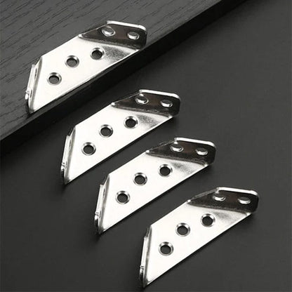 🔧 50% OFF !!!⏰UNIVERSAL STAINLESS STEEL FURNITURE CORNER BRACES — Triangular Stability Reinforcement | Rust-Proof Structural Support & Easy Install 🔧