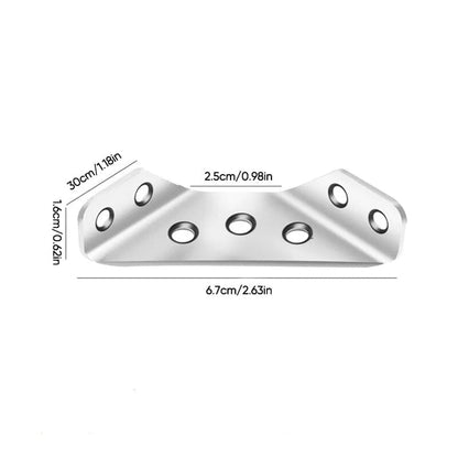 🔧 50% OFF !!!⏰UNIVERSAL STAINLESS STEEL FURNITURE CORNER BRACES — Triangular Stability Reinforcement | Rust-Proof Structural Support & Easy Install 🔧