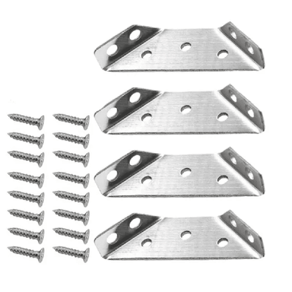 🔧 50% OFF !!!⏰UNIVERSAL STAINLESS STEEL FURNITURE CORNER BRACES — Triangular Stability Reinforcement | Rust-Proof Structural Support & Easy Install 🔧