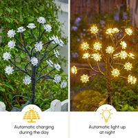 Outdoor Waterproof Cherry Blossom  Multicolor Solar Garden Lights（50% OFF）