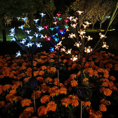 Outdoor Waterproof Cherry Blossom  Multicolor Solar Garden Lights（50% OFF）