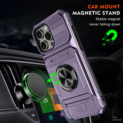 📱 LIMITED-TIME 50% OFF! 💥 Phone Case with Card Holder & Ring Grip – Kickstand, Magnetic Mount, Drop Protection