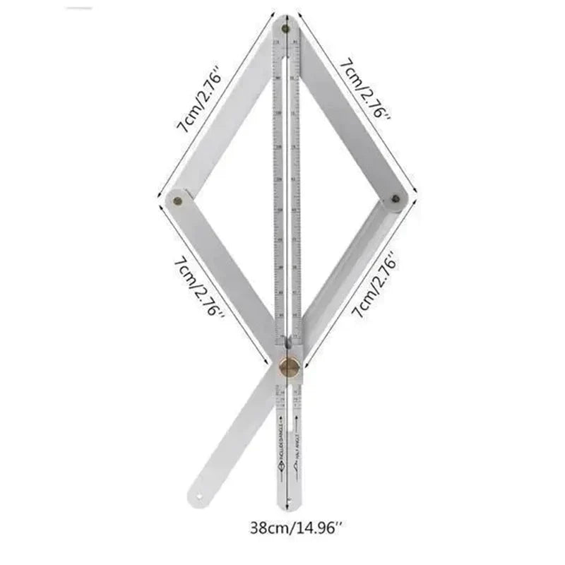 🔥 Woodworking Diagonal Ruler – Multifunctional, precise & sturdy ✨