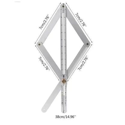 🔥 Woodworking Diagonal Ruler – Multifunctional, precise & sturdy ✨
