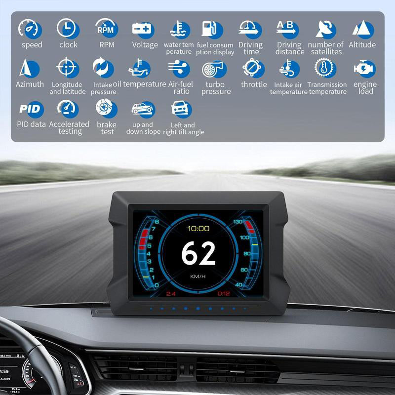 🚗 LIMITED‑TIME 50% OFF! ⚡ Smart Car Real‑Time Monitoring Dashboard Display – Plug‑and‑Play, Anti‑Glare, Multi‑Data ✨