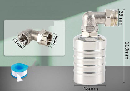 🚰 LIMITED-TIME 50% OFF! ✨ 304 Stainless Steel Water Level Control Float Valve – Auto Shut-Off, No Electricity, Rust-Proof 💧