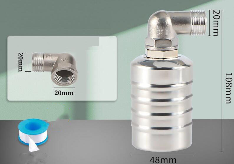 🚰 LIMITED-TIME 50% OFF! ✨ 304 Stainless Steel Water Level Control Float Valve – Auto Shut-Off, No Electricity, Rust-Proof 💧