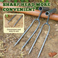 Compact 2-Tooth Garden Weed Puller Tool