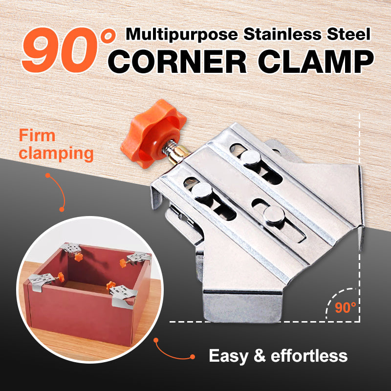 🔥Hot Sale🔥Multipurpose Stainless Steel 90 Degree Corner Clamp
