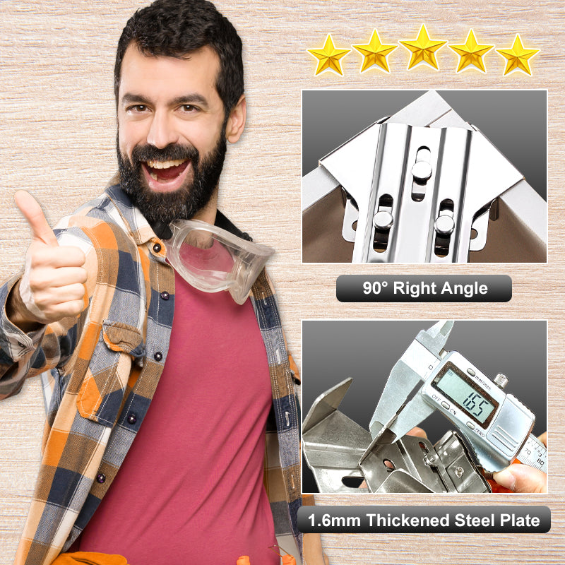 🔥Hot Sale🔥Multipurpose Stainless Steel 90 Degree Corner Clamp