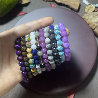 Natural Stone Bead Bracelet