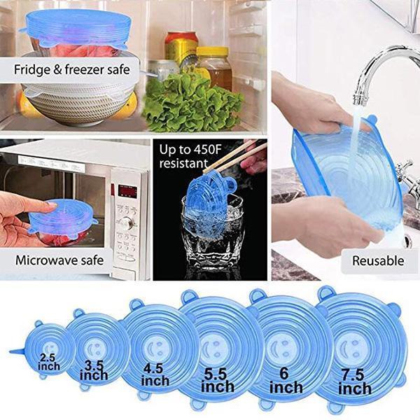 🥣 LIMITED‑TIME 50% OFF! 🫙 Adpartner Silicone Lids for Food Storage (6-Pack) ♻️