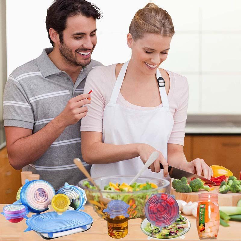 🥣 LIMITED‑TIME 50% OFF! 🫙 Adpartner Silicone Lids for Food Storage (6-Pack) ♻️