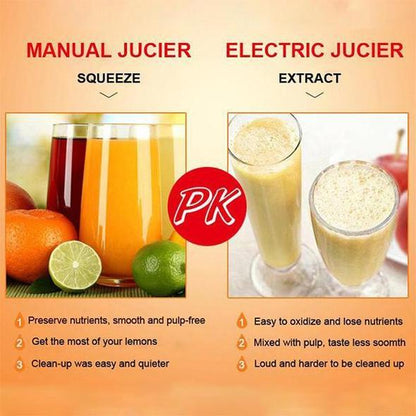 🍋 50% OFF NOW!🍊 Stainless Steel Manual Juicer – Heavy Duty Citrus Squeezer & Fruit Press – Healthy Fresh Juice Maker for Kitchen & Bar 🥤