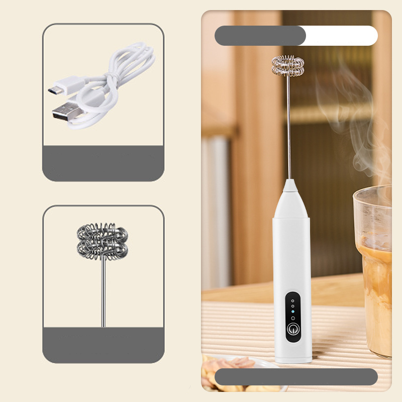 ☕50% OFF !! ⏰Electric Drink Foam Mixer ✨ Electric Drink Foam Mixer – 3‑Speed Adjustable, USB Rechargeable, Easy‑Clean 🥛