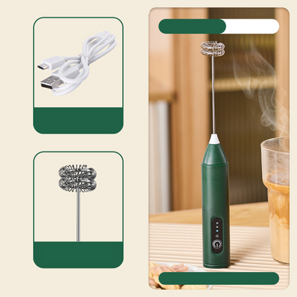 ☕50% OFF !! ⏰Electric Drink Foam Mixer ✨ Electric Drink Foam Mixer – 3‑Speed Adjustable, USB Rechargeable, Easy‑Clean 🥛