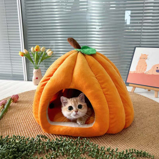 💥50% OFF🐾Warm & Cozy Semi-Enclosed Pet Bed