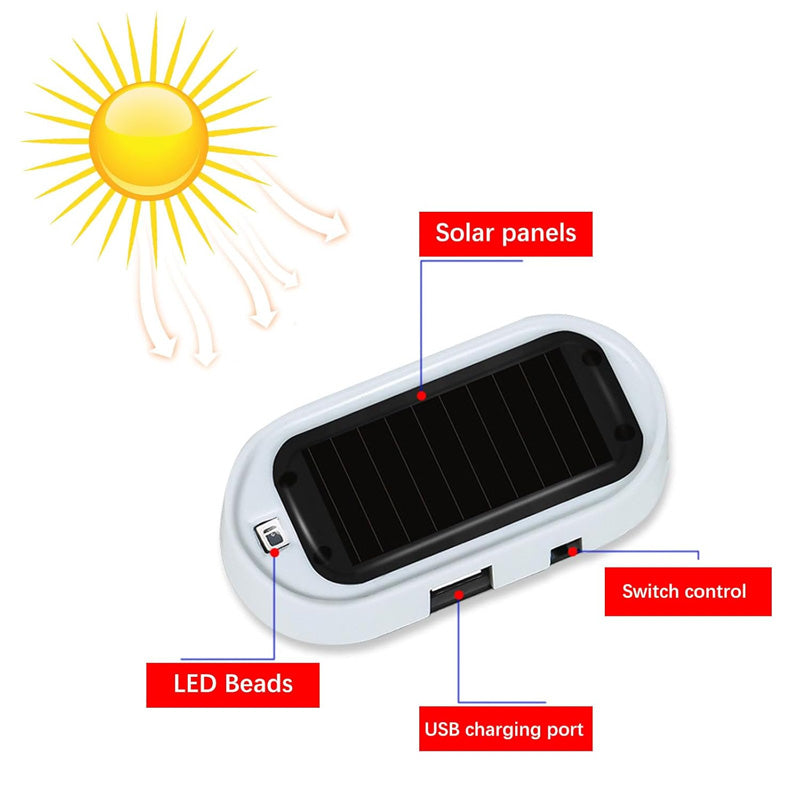 📢📢50% OFF !! ⏰ Solar Anti-Theft LED Flashing Lamp