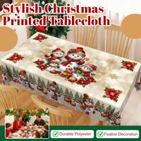 🎄 LIMITED-TIME 50% OFF! 🎁 Stylish Christmas Printed Tablecloth – Stain Resistant, Wrinkle-proof, Easy Wash ✨
