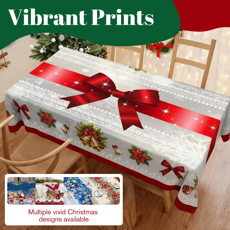 🎄 LIMITED-TIME 50% OFF! 🎁 Stylish Christmas Printed Tablecloth – Stain Resistant, Wrinkle-proof, Easy Wash ✨