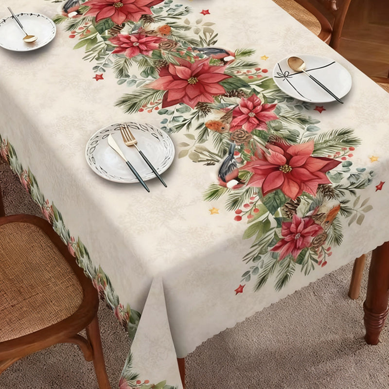 🎄 LIMITED-TIME 50% OFF! 🎁 Stylish Christmas Printed Tablecloth – Stain Resistant, Wrinkle-proof, Easy Wash ✨