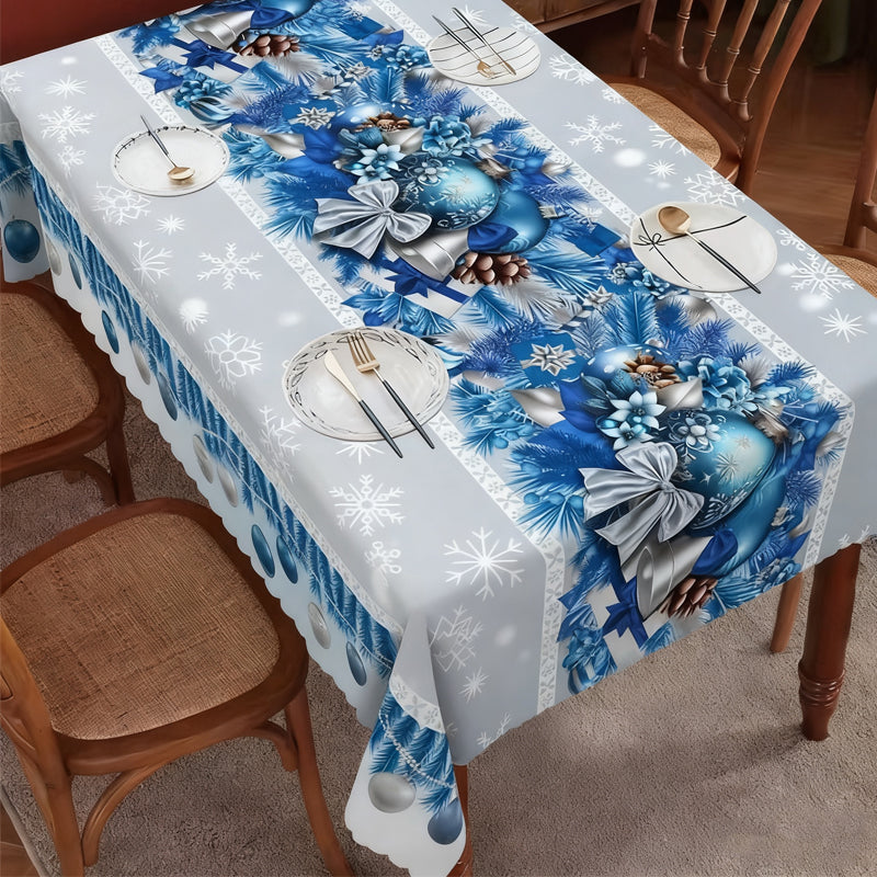 🎄 LIMITED-TIME 50% OFF! 🎁 Stylish Christmas Printed Tablecloth – Stain Resistant, Wrinkle-proof, Easy Wash ✨