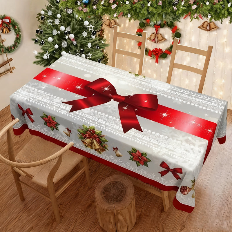 🎄 LIMITED-TIME 50% OFF! 🎁 Stylish Christmas Printed Tablecloth – Stain Resistant, Wrinkle-proof, Easy Wash ✨