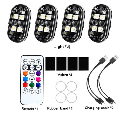 Pxcxu📢📢50% OFF !!⏰⏰Portable Car LED Warning Light with Remote