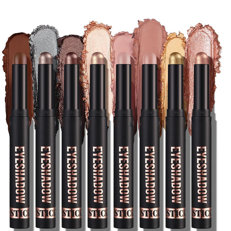 ✨ 50% OFF! ✨ 8 Colors Glitter Eyeshadow Stick - Waterproof & Long-Wearing Multi-Use Formula for Sparkling Looks! 🎄🌟