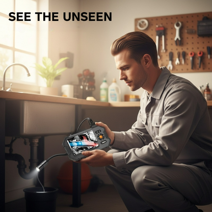 🔍 Portable 1080P HD Inspection Camera – 4.3" LCD Screen Endoscope Camera with Waterproof Cable for Auto Repair, Pipes & Home Inspection