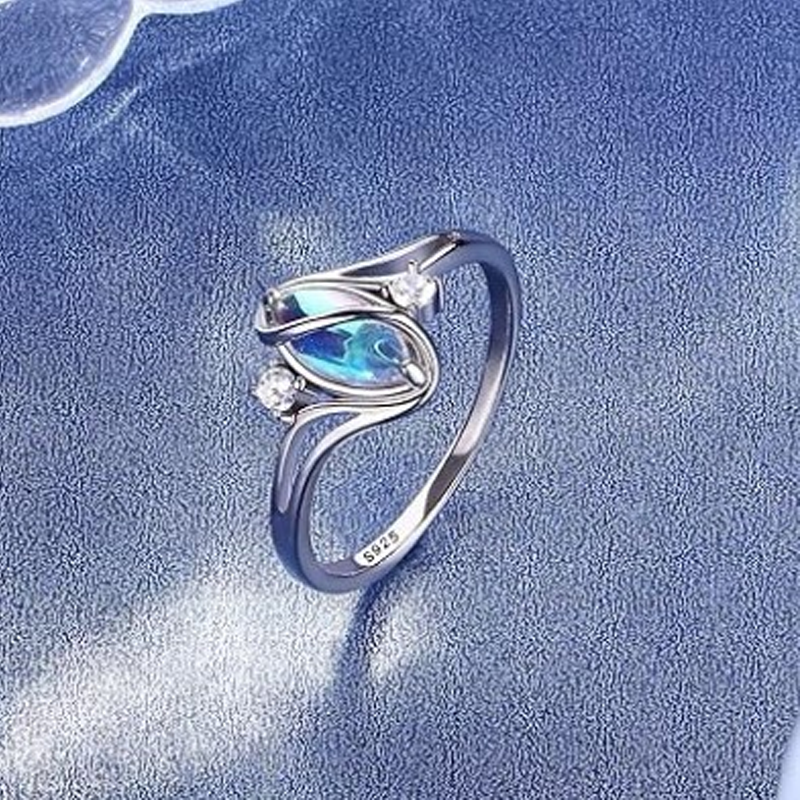 ✨Buy 1 Get 1 Free🔥Geometric Oval Ring with Zirconia Accents💍