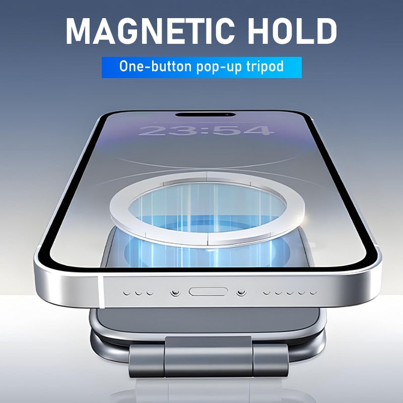 📢📢50% OFF !!!⏰Magnetic Strong-Hold Phone Mount—Sticks Like a Magnet, Stands Like a Rock!📱⚡