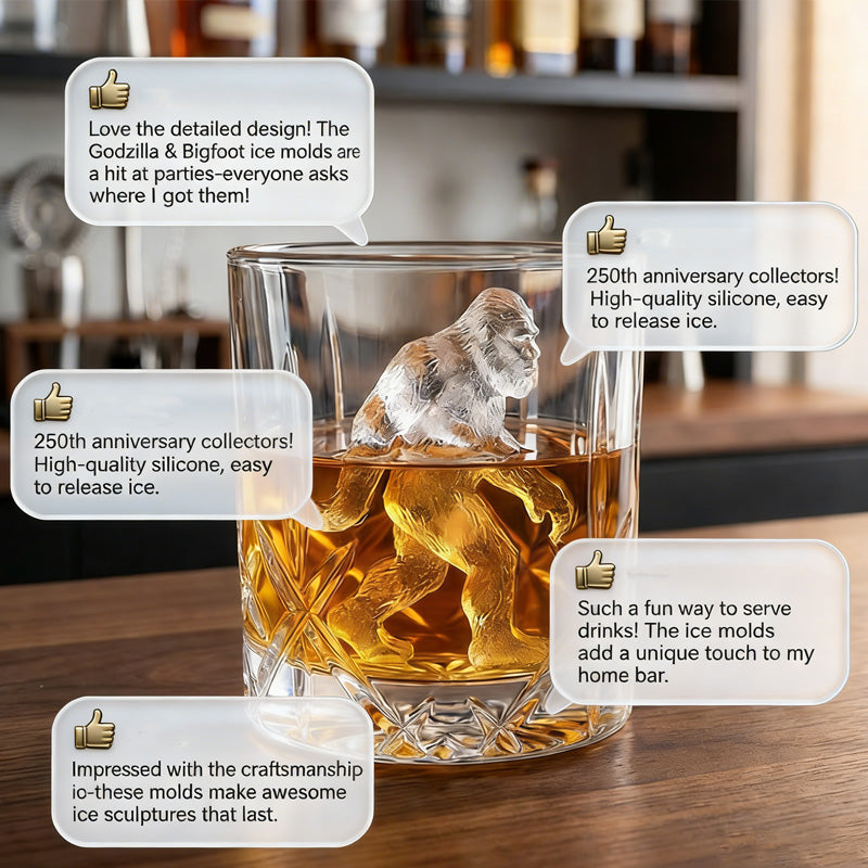 🧊 LIMITED‑TIME 50% OFF! 👣 56,284 Sold – Bigfoot Silicone Ice Cube Mold Tray – 3D Sasquatch Design, Slow-Melting & Food-Grade 🥃