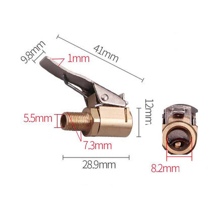 🚗 BUY 1 GET 1 FREE!💨 Quick-Connect Tire Inflator Chuck Adapter – Solid Brass & Leak-Proof – Universal One-Hand Air Pump Nozzle 🔧